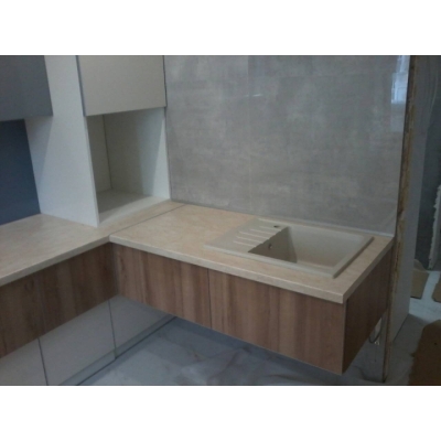 Кухня (білий/дуб Лімберг) індивідуальне замовлення №105 (0мм x 0мм x 0мм)