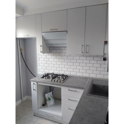 Кухня (Білий/Бетон) індивідуальне замовлення №437 (0мм x 0мм x 0мм)