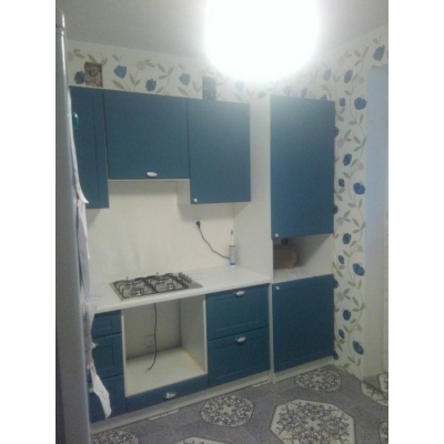 Кухня (синій/білий) індивідуальне замовлення №104 (0мм x 0мм x 0мм)