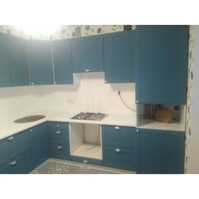 Кухня (синій/білий) індивідуальне замовлення №104 (0мм x 0мм x 0мм)