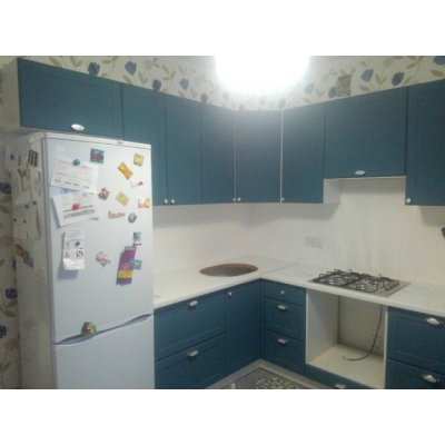 Кухня (синій/білий) індивідуальне замовлення №104 (0мм x 0мм x 0мм)