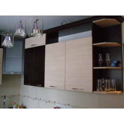 Кухня (молочний/дуб Венге) індивідуальне замовлення №135 (0мм x 0мм x 0мм)