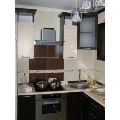 Кухня (молочний/дуб Венге) індивідуальне замовлення №135 (0мм x 0мм x 0мм)