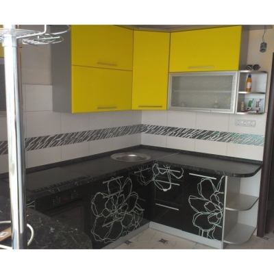 Кухня (жовтий/чорний) індивідуальне замовлення №140 (0мм x 0мм x 0мм)