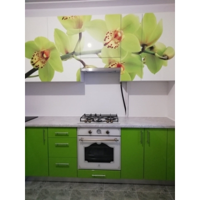 Кухня (салатовий/білий) індивідуальне замовлення №102 (0мм x 0мм x 0мм)