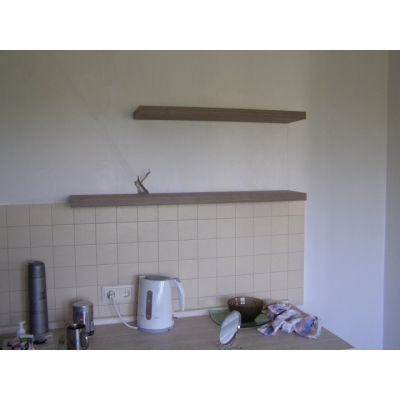 Кухня (молочний/дуб Лімберг) індивідуальне замовлення №132 (0мм x 0мм x 0мм)