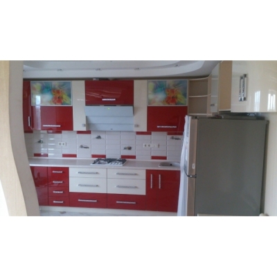 Купить Кухня (червоний/білий) індивідуальне замовлення №187 (0мм x 0мм x 0мм). Фото