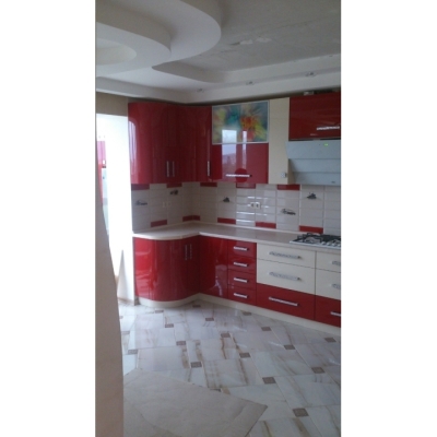 Кухня (червоний/білий) індивідуальне замовлення №187 (0мм x 0мм x 0мм)