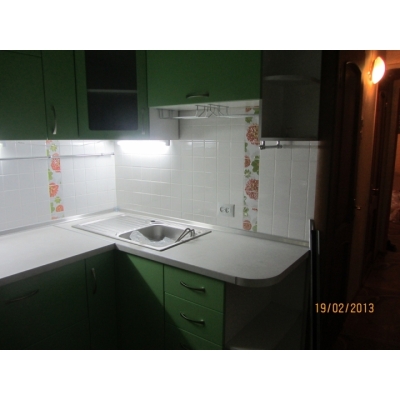 Кухня (салатовий/білий) індивідуальне замовлення №138 (0мм x 0мм x 0мм)