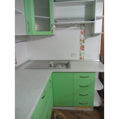 Кухня (салатовий/білий) індивідуальне замовлення №138 (0мм x 0мм x 0мм)
