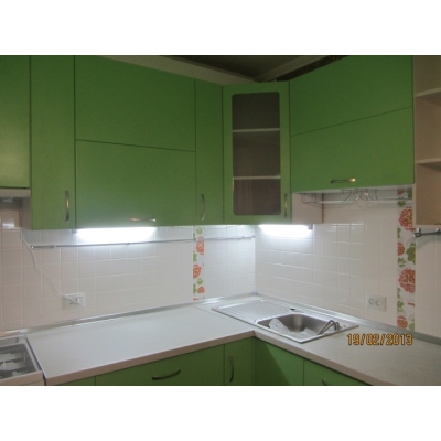 Кухня (салатовий/білий) індивідуальне замовлення №138 (0мм x 0мм x 0мм)