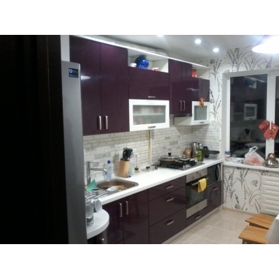 Кухня (фіолетовий/білий) індивідуальне замовлення №166 (0мм x 0мм x 0мм)