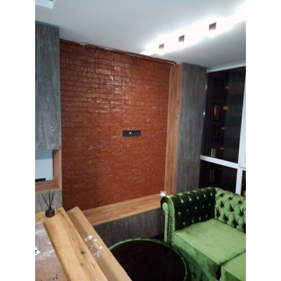 Кухня (Бетон/Дуб Сонома) індивідуальне замовлення №436 (0мм x 0мм x 0мм)