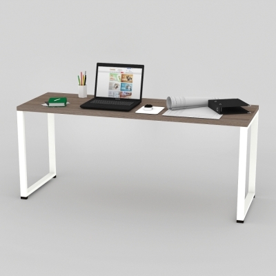 Офісний стіл FLASHNIKA МК - 32 (RAL 9003) (1400мм x 700мм x 750мм)