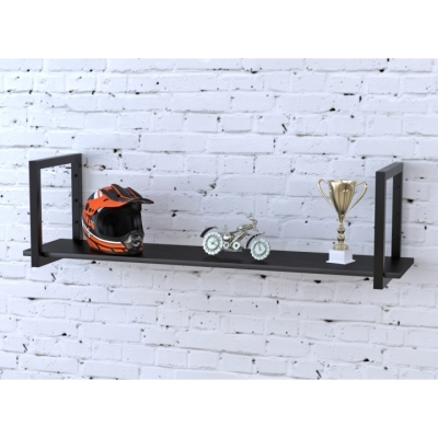 Полка PL-1-18 Loft Design Венге Луизиана 112 см Черный