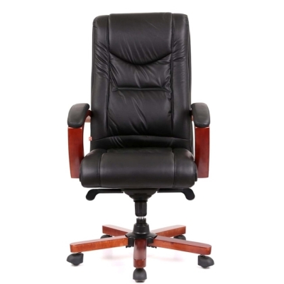 Кресло АКЛАС Артур EX MB (Кожа LC-A Black)