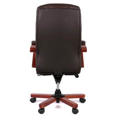 Кресло АКЛАС Атлант EX MB (Кожа LC-K Dark brown)