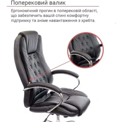 Кресло АКЛАС Бешар CH ANF (PU Черный)