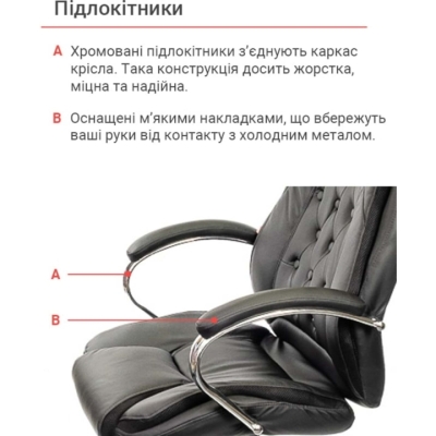 Кресло АКЛАС Бешар CH ANF (PU Черный)