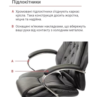 Кресло АКЛАС Бешар CH ANF (PU Черный)