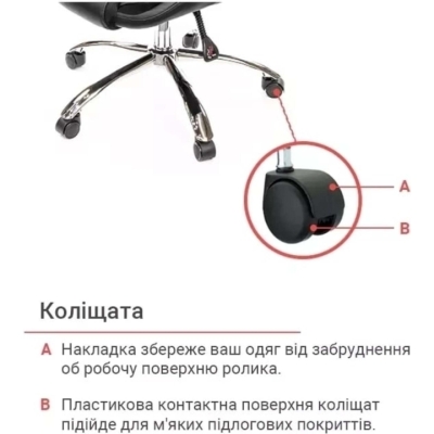 Кресло офисное АКЛАС Бешар CH ANF (PU Черный)