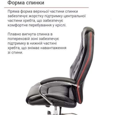 Кресло АКЛАС Бешар CH ANF (PU Черный)