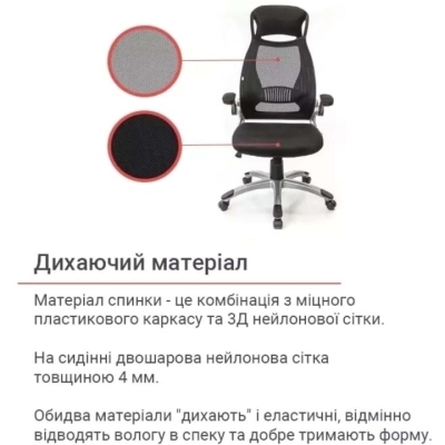 Кресло АКЛАС Винд PL TILT (Черный)