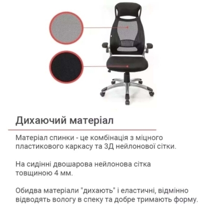 Кресло АКЛАС Винд PL TILT (Черный)