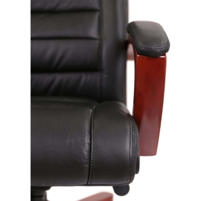 Кресло АКЛАС Гаспар ЕХ МB (Кожа LC-A Black)