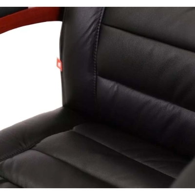 Кресло АКЛАС Гаспар ЕХ МB (Кожа LC-A Black)