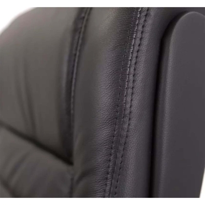 Кресло АКЛАС Гаспар ЕХ МB (Кожа LC-A Black/PU Black)