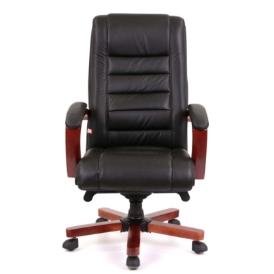 Кресло АКЛАС Гаспар ЕХ МB (Кожа LC-A Black)