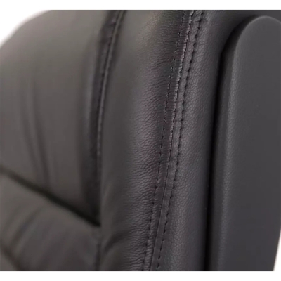 Кресло АКЛАС Гаспар ЕХ МB (Кожа LC-A Black/PU Black)
