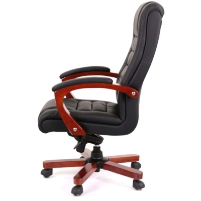 Кресло АКЛАС Гаспар ЕХ МB (Кожа LC-A Black)