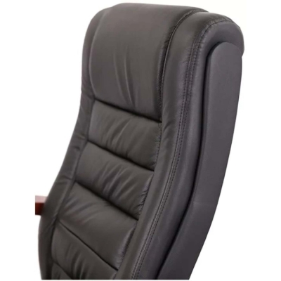 Кресло офисное АКЛАС Гаспар ЕХ МB (Кожа LC-A Black/PU Black)