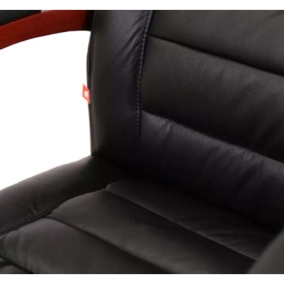 Кресло АКЛАС Гаспар ЕХ МB (Кожа LC-A Black)