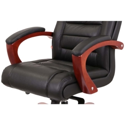 Кресло АКЛАС Гаспар ЕХ МB (Кожа LC-A Black)