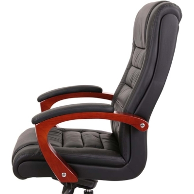 Кресло АКЛАС Гаспар ЕХ МB (Кожа LC-A Black)