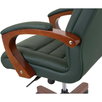 Кресло АКЛАС Гаспар ЕХ МB (Кожа Lux LC Green)