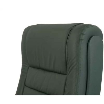 Кресло АКЛАС Гаспар ЕХ МB (Кожа Lux LC Green/PU Зеленый)