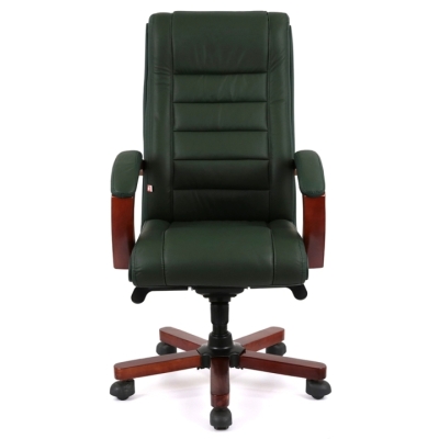 Кресло АКЛАС Гаспар ЕХ МB (Кожа Lux LC Green)