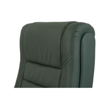 Кресло АКЛАС Гаспар ЕХ МB (Кожа Lux LC Green/PU Green)