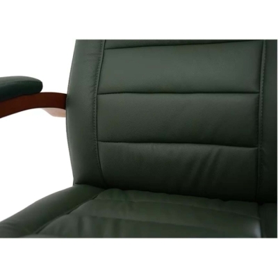 Кресло АКЛАС Гаспар ЕХ МB (Кожа Lux LC Green)
