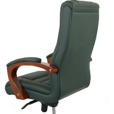 Крісло АКЛАС Гаспар ЕХ МB Зелений (Шкіра Lux LC-green)