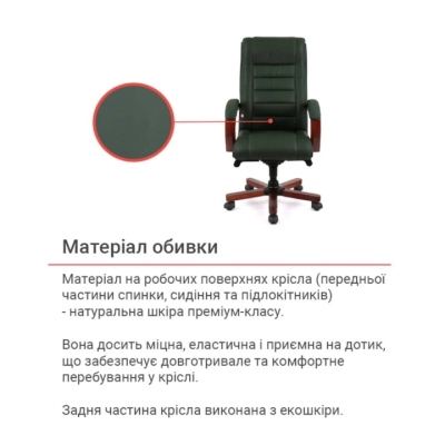 Кресло АКЛАС Гаспар ЕХ МВ Зеленое
