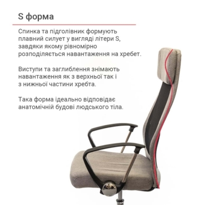 Кресло АКЛАС Гилмор FX CH TILT Серое