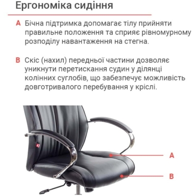 Кресло АКЛАС Дрим CH ANF (PU Черный)