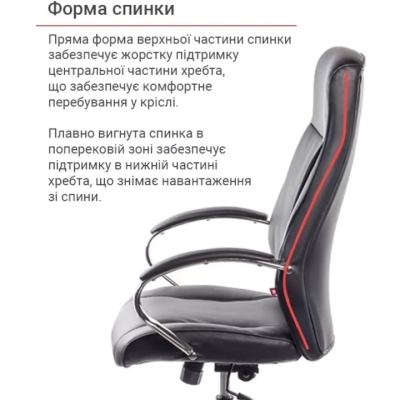 Кресло АКЛАС Дрим CH ANF (PU Черный)