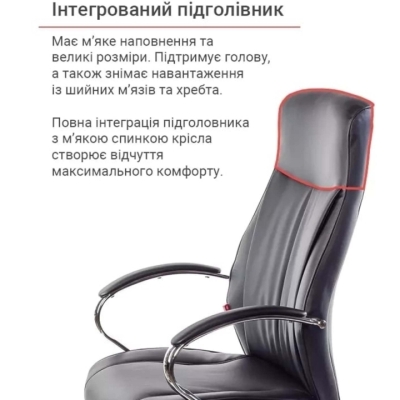 Кресло офисное АКЛАС Дрим CH ANF (PU Черный)
