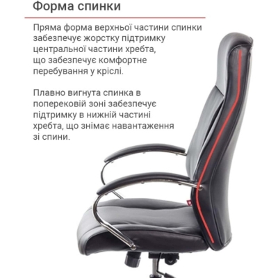 Кресло АКЛАС Дрим CH ANF (PU Черный)